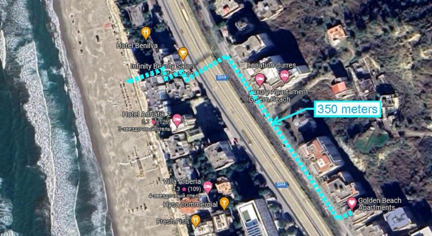 Golden Beach Apartments Durres Bagian luar foto